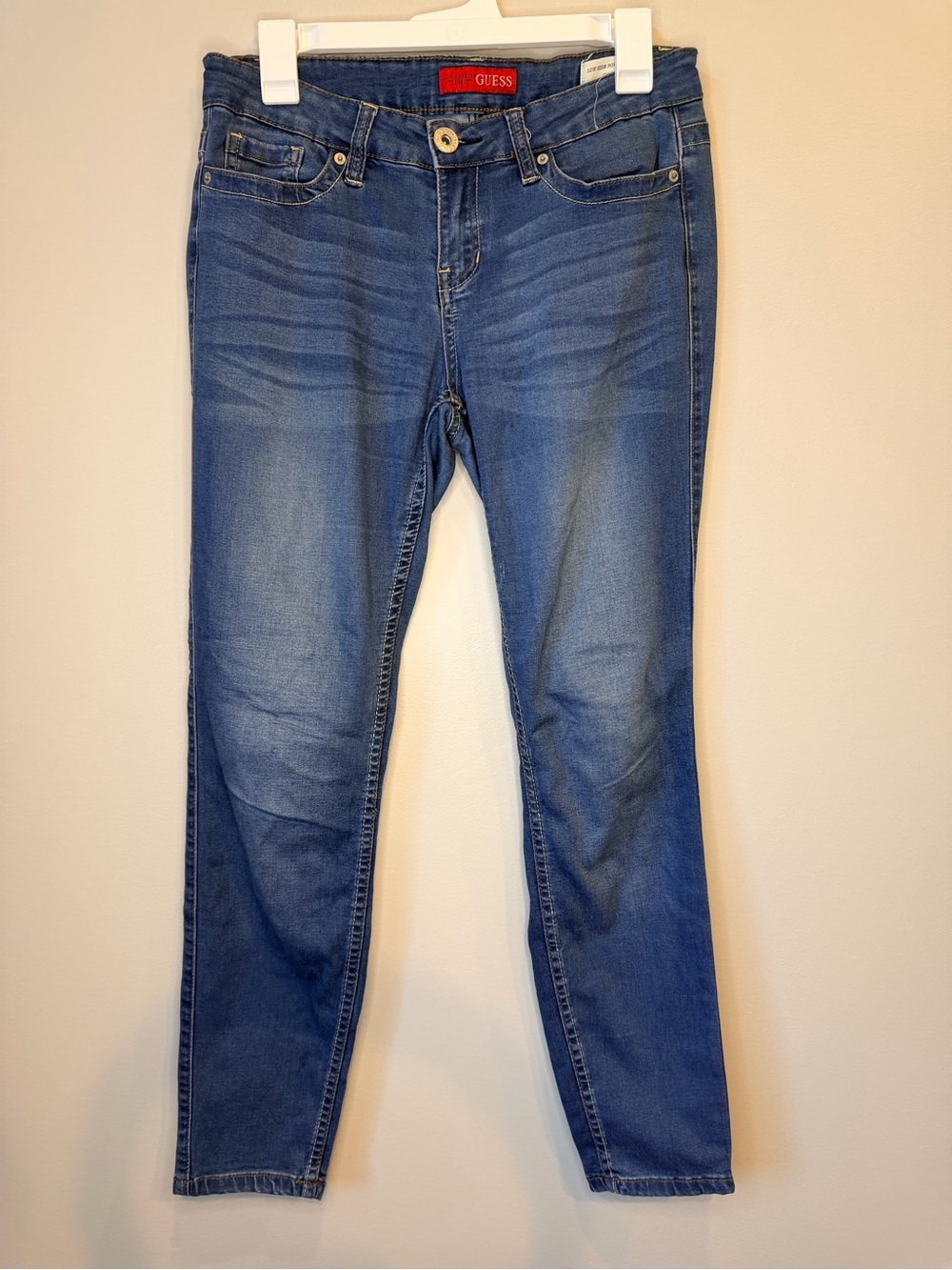 Guess Y2K Cindy Fit Low Rise Power Skinny Blue Denim Jeans  Waist 30 inch